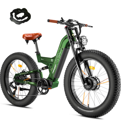 Freesky Dual Motor Electric Mountain Bike Warrior M-530 green