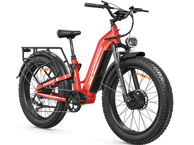 air bike electric bicycle Dual Motor, Peak Power 3500W & Step-thru Electric Bike