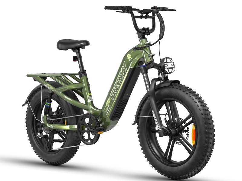 motorized bicycle electric FENGQS H6 PRO Bike 3000W, 20Ah, 100km, Fat Tire Tested and engineered with the highest quality standards RANDRIDE Foldable Electric Bike 2