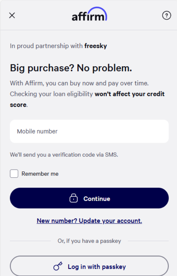 Step 2: Fill in your info