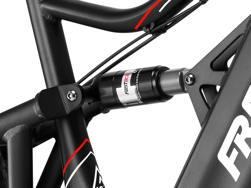 E Bike Rear Spring Freeskycycle eBike | Rear Suspension 1000lbs | Freesky Electric Bike